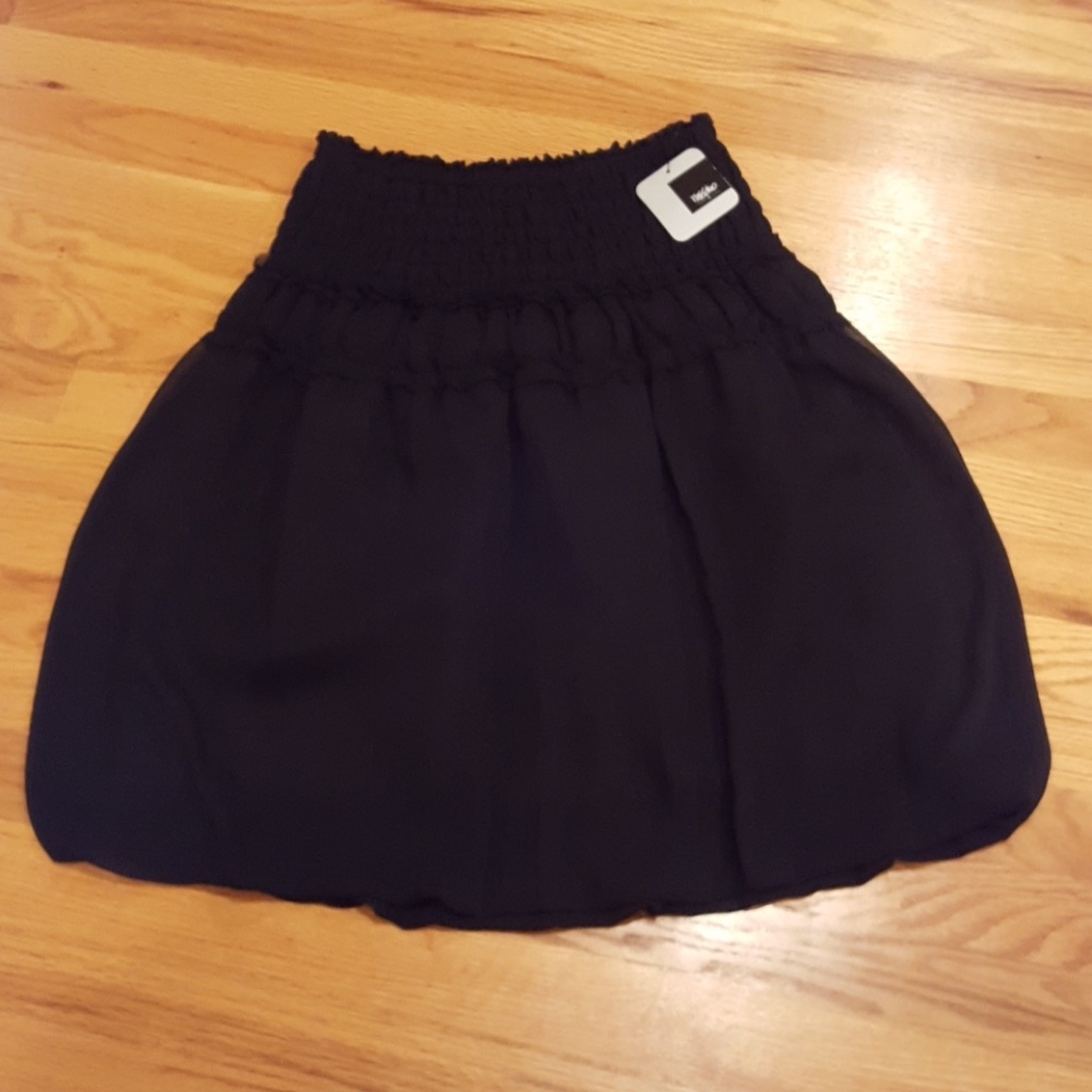 Black Bubble Party Skirt